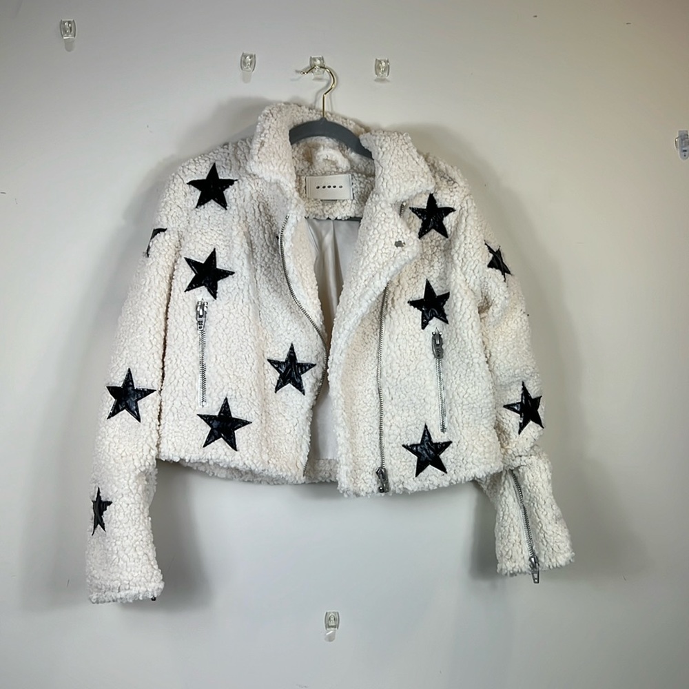 Blank NYC Shearling Star Moto jacket!!